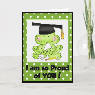 Rana de graduación Estoy orgulloso de tu tarjeta d