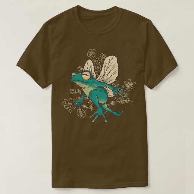 Rana de hadas con ala camiseta (Diseño del anverso)