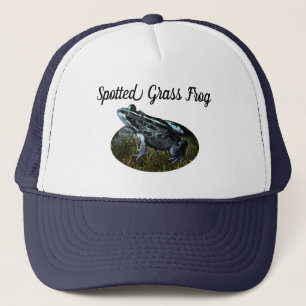 Rana de hierba manchada, gorra de camionero