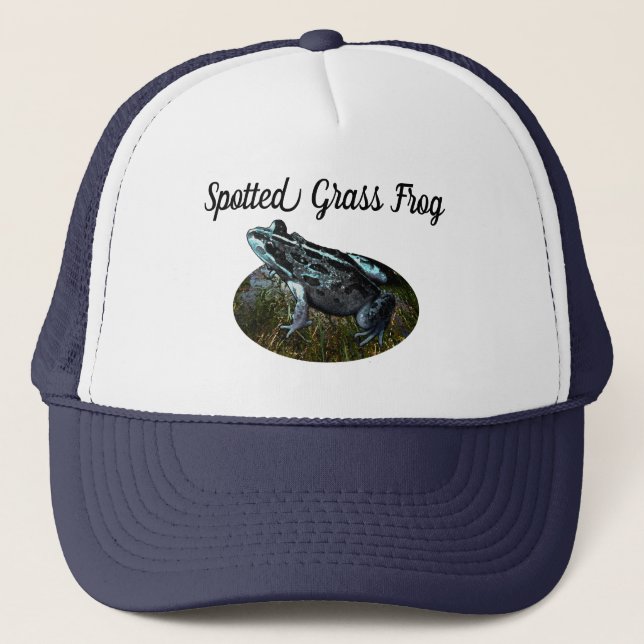 Rana de hierba manchada, gorra de camionero (Anverso)