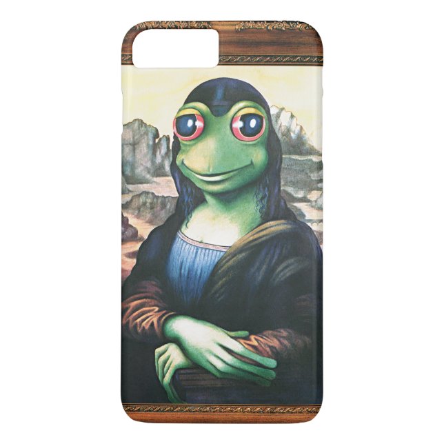 Rana de iPhone 7 más funda Mona Lisa (Reverso)