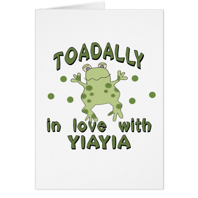 Rana de YiaYia del amor de TOADALLY (Frente)