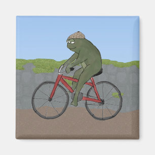 Rana del caballero en un imán de la bicicleta