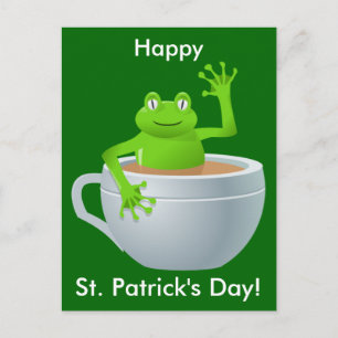 Rana del Día de San Patricio en la postal de la Co