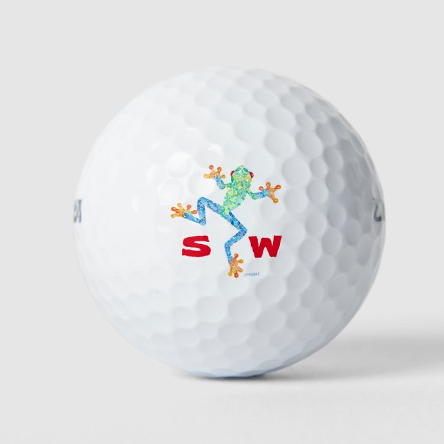 Rana dulce con pelota de golf inicial (Anverso)