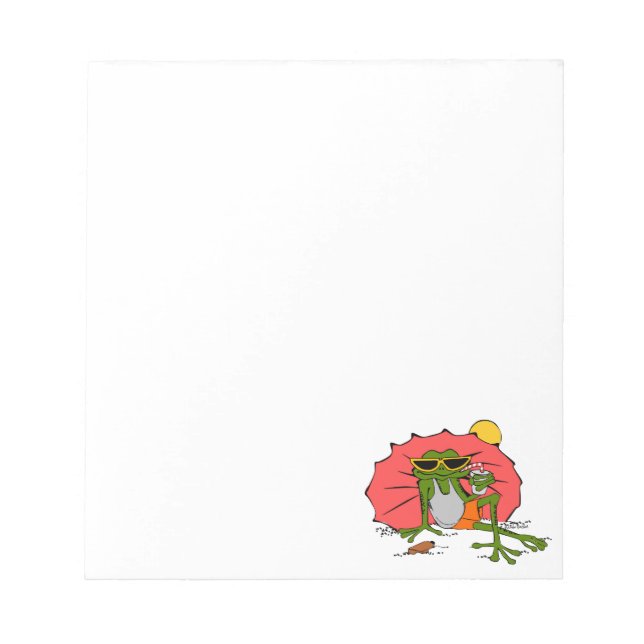 Rana en el Bloc de notas del Personalizado de la p (Frente)