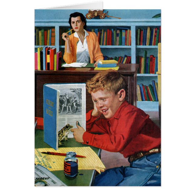 Rana en la biblioteca (Frente)