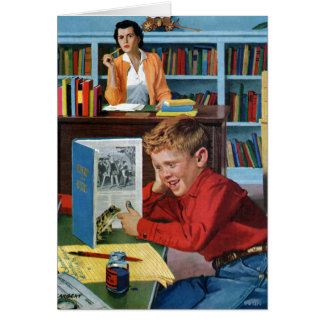 Rana en la biblioteca