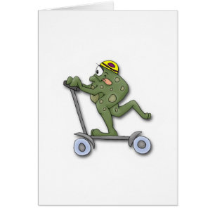 Rana en la vespa