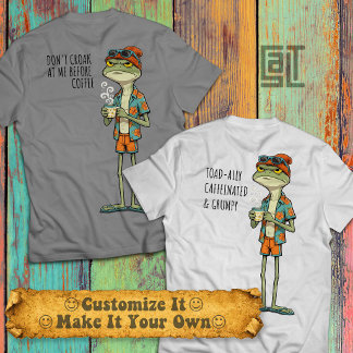 Rana Gruñona Genial Amante del Café con Camisa Haw