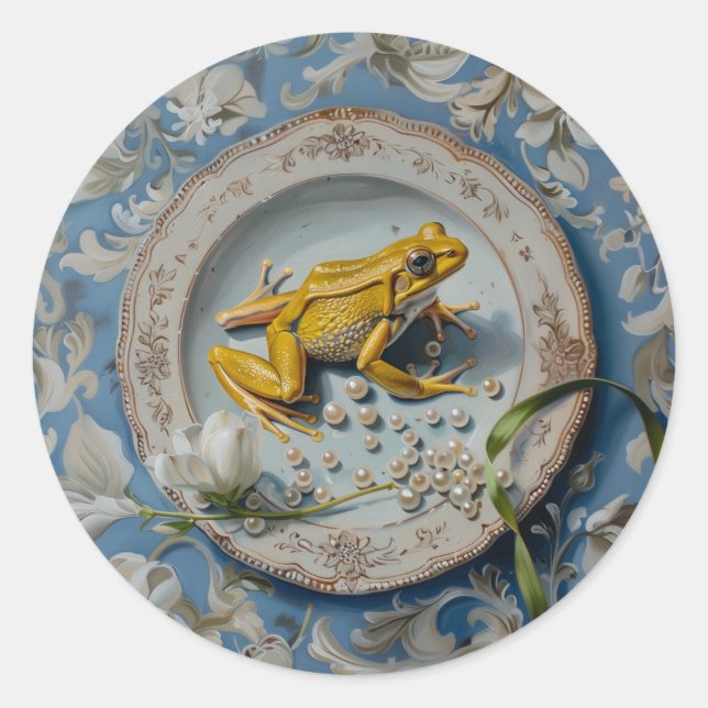 Rana - Pegatinas redondos para el apetito (Anverso)