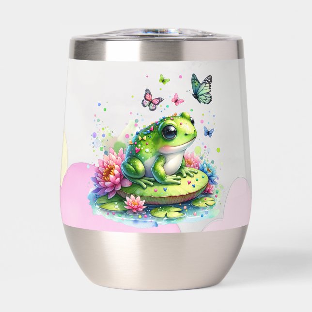 Rana personalizada con flores sobre el insulto de  (Frente)