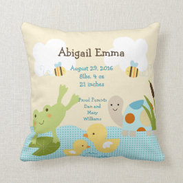 Rana personalizada en un plato de almohada de esta