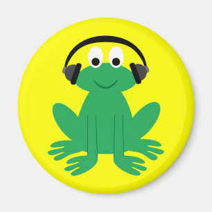 Rana personalizado con imán para auriculares