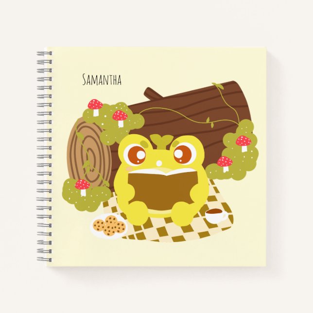 Rana picnic Leyendo Un Libro (Anverso)