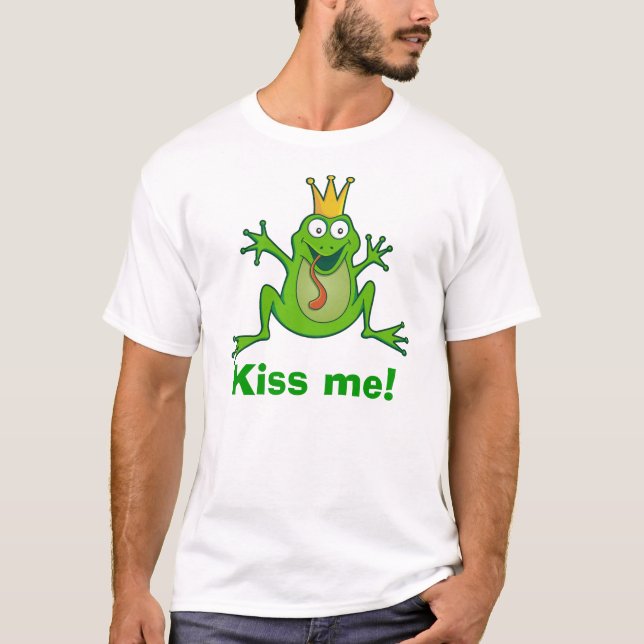Rana príncipe, ¡Bésame! Camiseta básica (Anverso)
