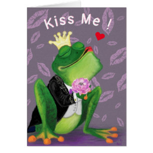 Rana Príncipe El día de San Valentín tarjeta me be