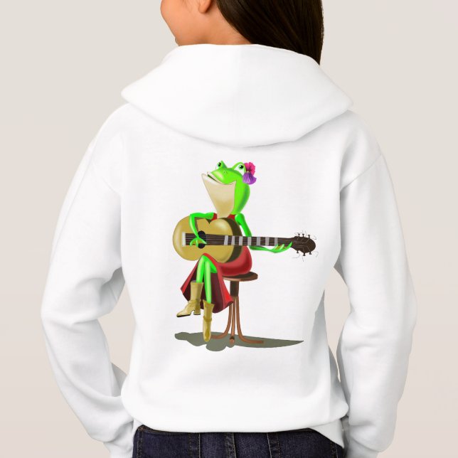 Rana tocando guitarra Diablos graciosos de niño (Reverso)
