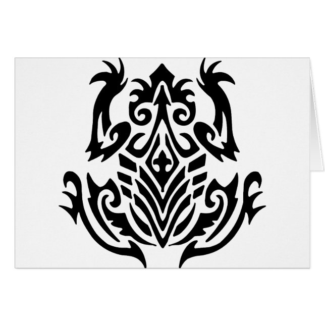 Rana tribal del tatuaje (Anverso (Horizontal))
