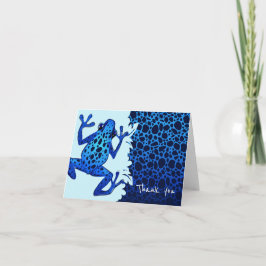 Rana tropical azul Nota de agradecimiento - En bla