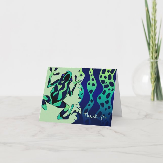 Rana tropical verde Gracias Nota - En blanco (Anverso)