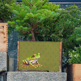 Rana verde en la descodificación del papel de teji