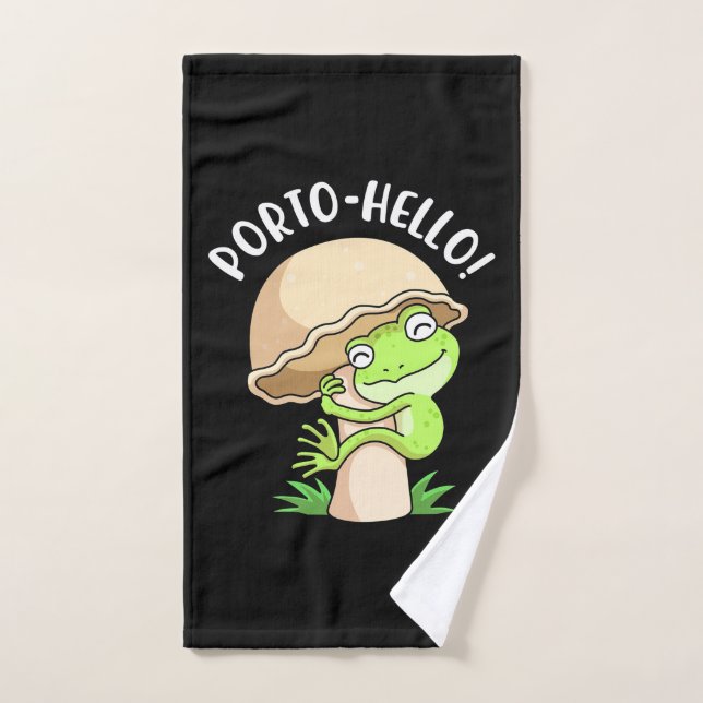 Rana Y Hongos (Toalla de mano)