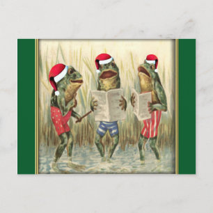 Ranas cantando Feliz Navidad
