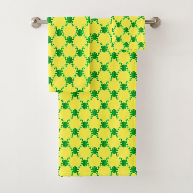 Ranas lindas del dibujo animado (In situ)