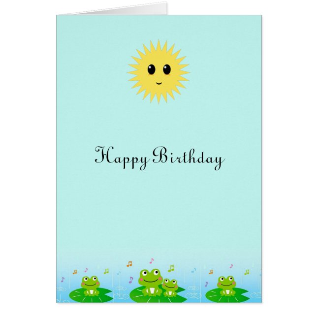 Ranas Lindas y Cumpleaños del Sol Feliz (Frente)