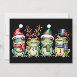 Ranas Navidad Amante de las Ranas Lindo Santa Anim