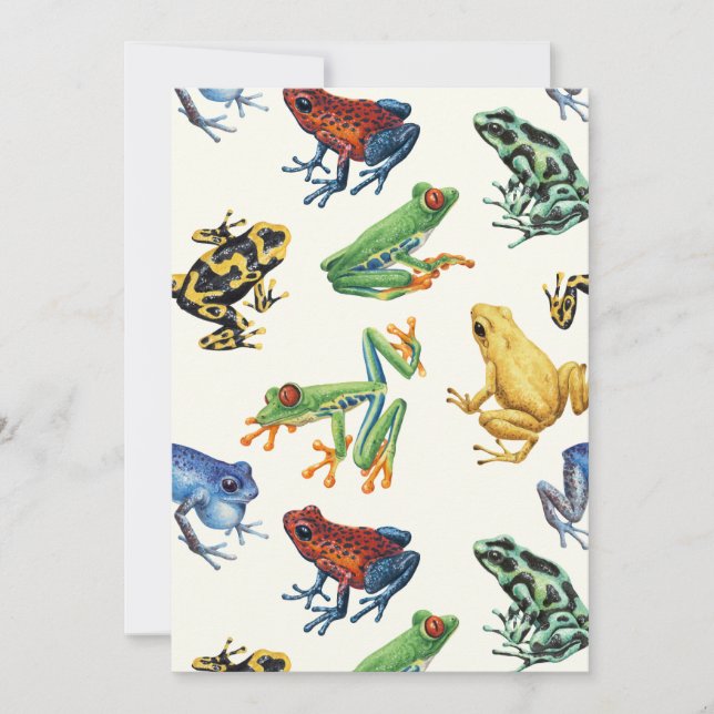 Ranas sobre blanco natural (Anverso)