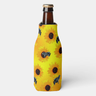 Ranas y girasoles, enfriador de botellas
