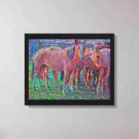 Ranch Horses Resumen Arte Original