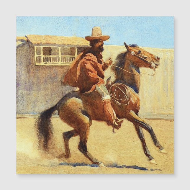 Ranchero de la vieja California de Maynard Dixon (Anverso)