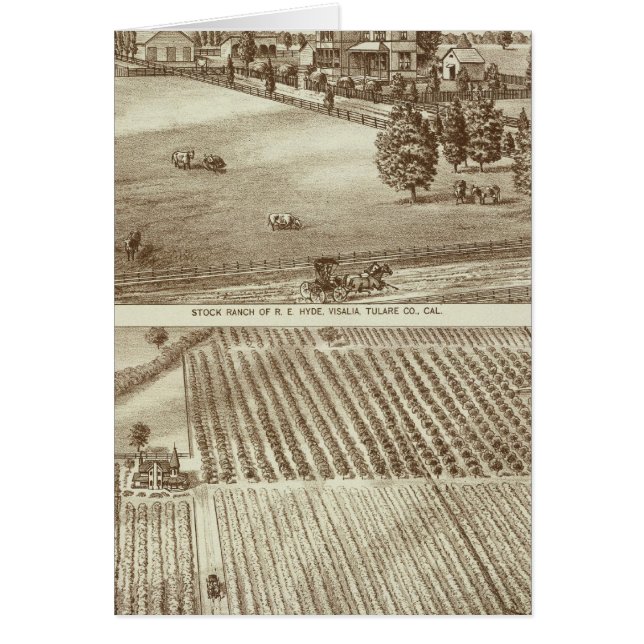 Ranches, Visalia, Tulare, Cal (Frente)