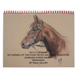 Rancho de caballo de Morgan 2012, calendario PRNS