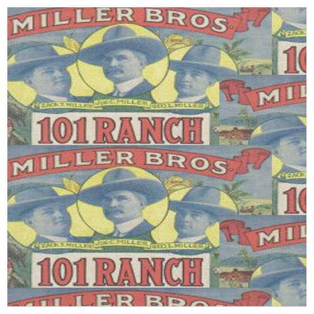 Rancho occidental de Miller Bros 101 de la tela (De cerca)