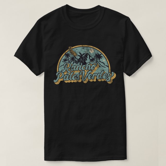 Rancho Palos Verdes, California Camiseta (Diseño del anverso)