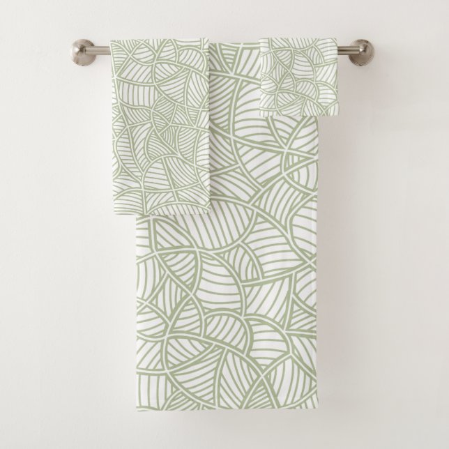 Random Leaf Mosaic Pale Green (In situ)