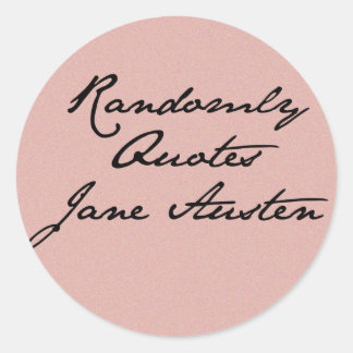 Randomly cita a los Pegatinas de Jane Austen