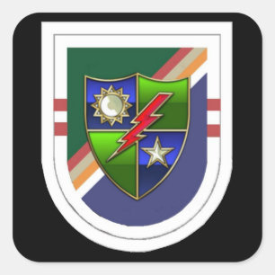 Ranger 2º Bn Beret Flash (antiguo) con Pegatinas d