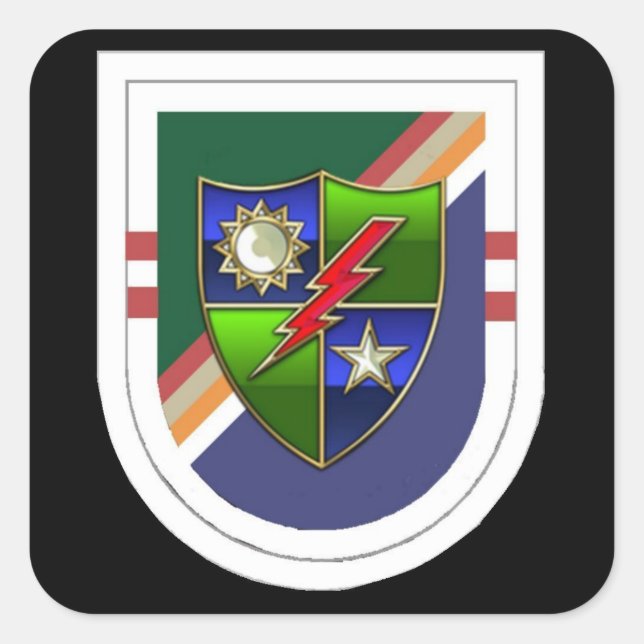 Ranger 2º Bn Beret Flash (antiguo) con Pegatinas d (Anverso)