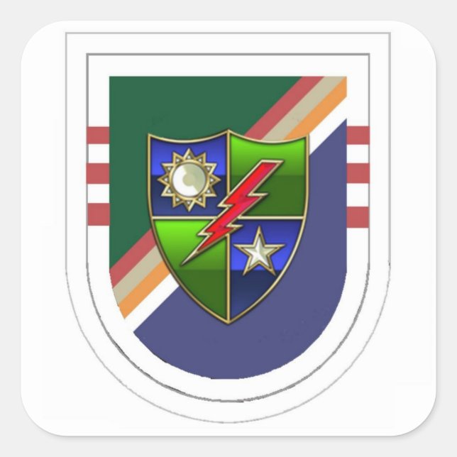 Ranger 3er Batallón Beret Flash con Pegatinas de D (Anverso)