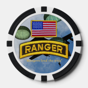 rangers del ejército aéreos nam fichas de póquer