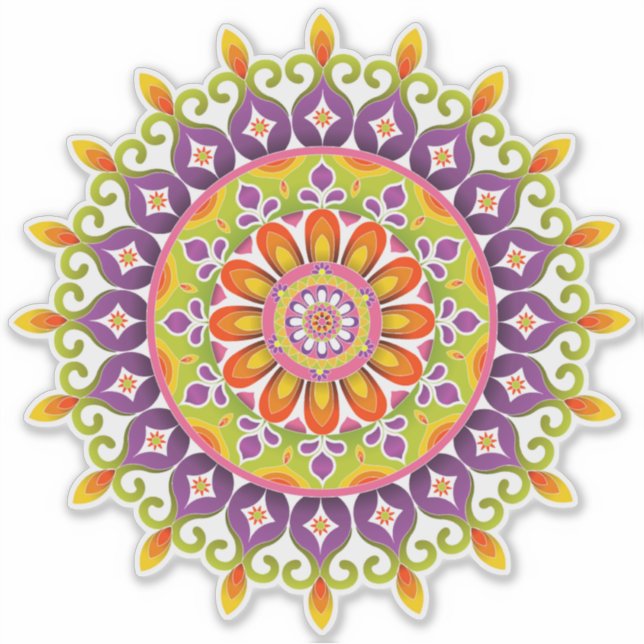 Rangoli pegatina (Anverso)