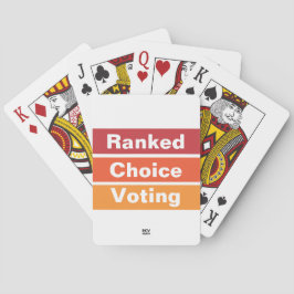 Ranking Choice Voting stripes Cards Jugando Cartas
