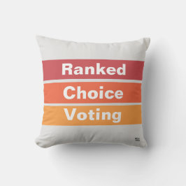 Ranking Choice Voting stripes Cojín decorativo ext