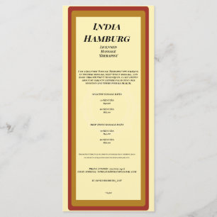 Ranura de programa plano de 4" x 9"