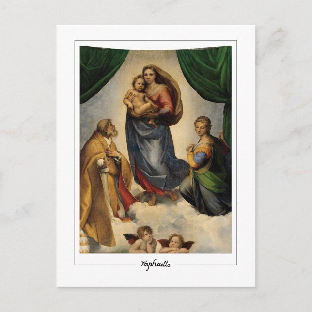 Raphael #16 - Tarjeta postal de arte fino (Anverso)